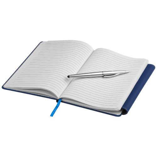Carnet de notes A5 relié avec fermeture magnétique et stylet stylo bille Horsens - 80 pages lignées (70 g/m²)_0