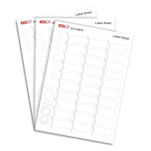 Colop étiquettes pour e-mark® - adaptées aux surfaces difficiles à imprimer comme verre et métal_0