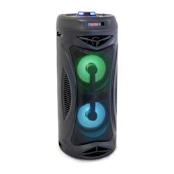 Inovalley Ka02- Enceinte Lumineuse Bluetooth 400w - Fonction Karaoke - 2 Haut-parleurs - Lumieres Led Synchronisees  - Port Usb - 3760024825788_0