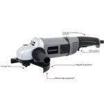 Meuleuse d'angle filaire 230mm - 2400W SCHNEIDER - démarrage progressif et blocage d'arbre - 11577349_0