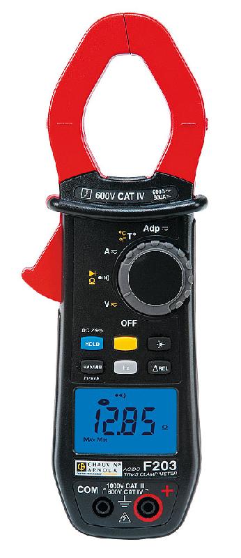 P01120923 | Pince multimètre F203 TRMS AC / DC, 600 A AC / 900 A DC, Ø 34 mm_0