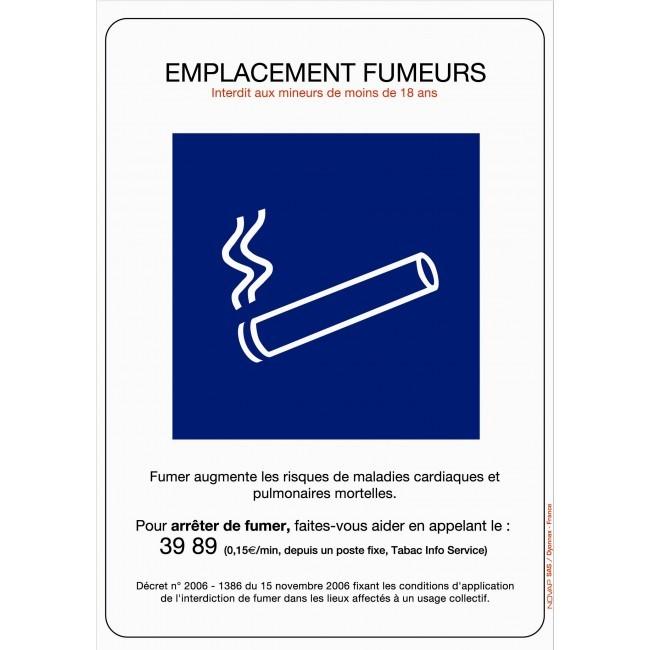 Panneaux adhésifs 148x210 mm fumeurs - vapoteurs - ADPNG-NV01/EFM_0