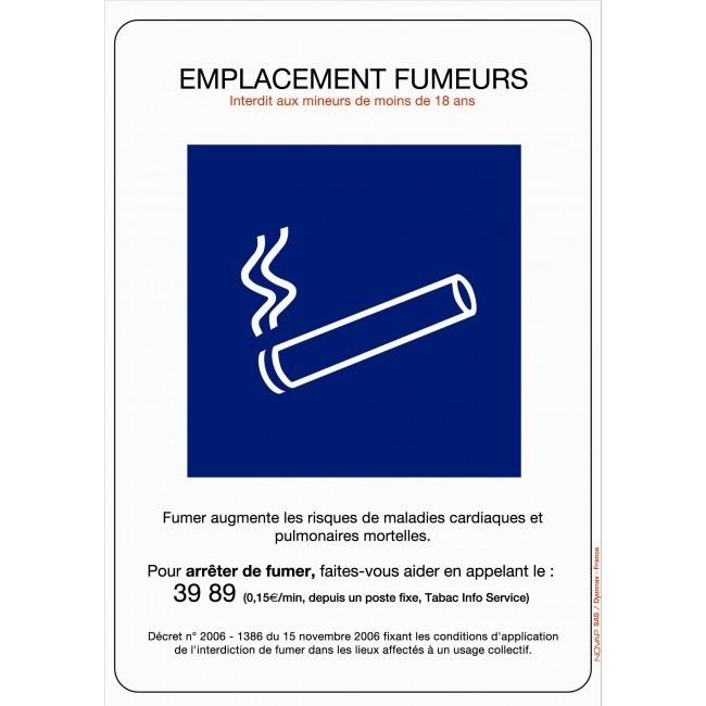 Panneaux adhésifs 148x210 mm - fumeurs et vapoteurs - Vinyle - Novap - ADPNG-NV01/EFM_0