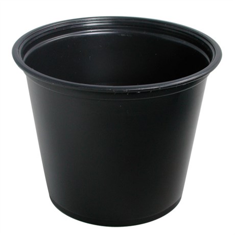 PETIT POT MICRO-ONDABLE 165 ML PP NOIR (VENDU PAR 2500)