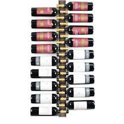 Range-bouteilles Trincadeira mural 18 bouteilles VinoGuard. Corten - marron métal VG-Tcd-18-C_0