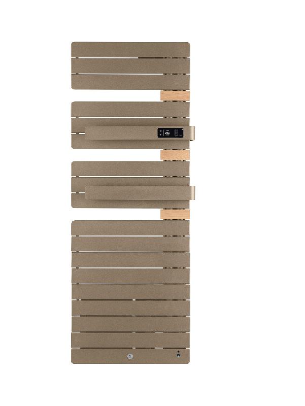 Sèche-serviettes connecté Allure Virtuose 1750W Sable/Chêne Mat à droite - Thermor - 483134_0
