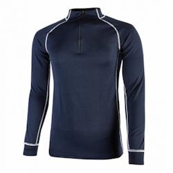 U-Power - Maillot de corps bleu foncé semi-zippé MAKALU Bleu Foncé Taille XL - XL 8033546267714_0