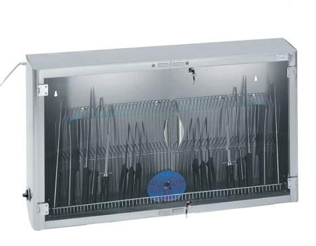 ARMOIRE DE STÉRILISATION 2 PORTES AVEC GRILLE 50 COUTEAUX ET CLÉ