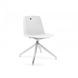 Chaise Mindy avec pied pyramidal - Mobel Linea - design pour salles de réunion - 8 coloris tendance_0