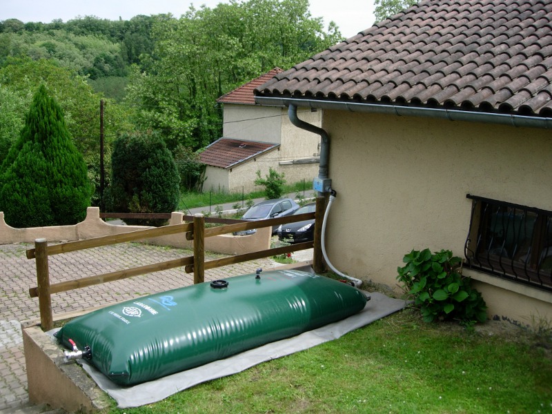Citerne souple de 15 m³ - tissu HPVi09 vert, résistante au gel et garantie 10 ans_0