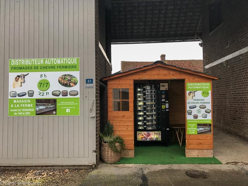 Distributeur automatique à casiers réfrigérés  pour produits laitiers et fromages_0