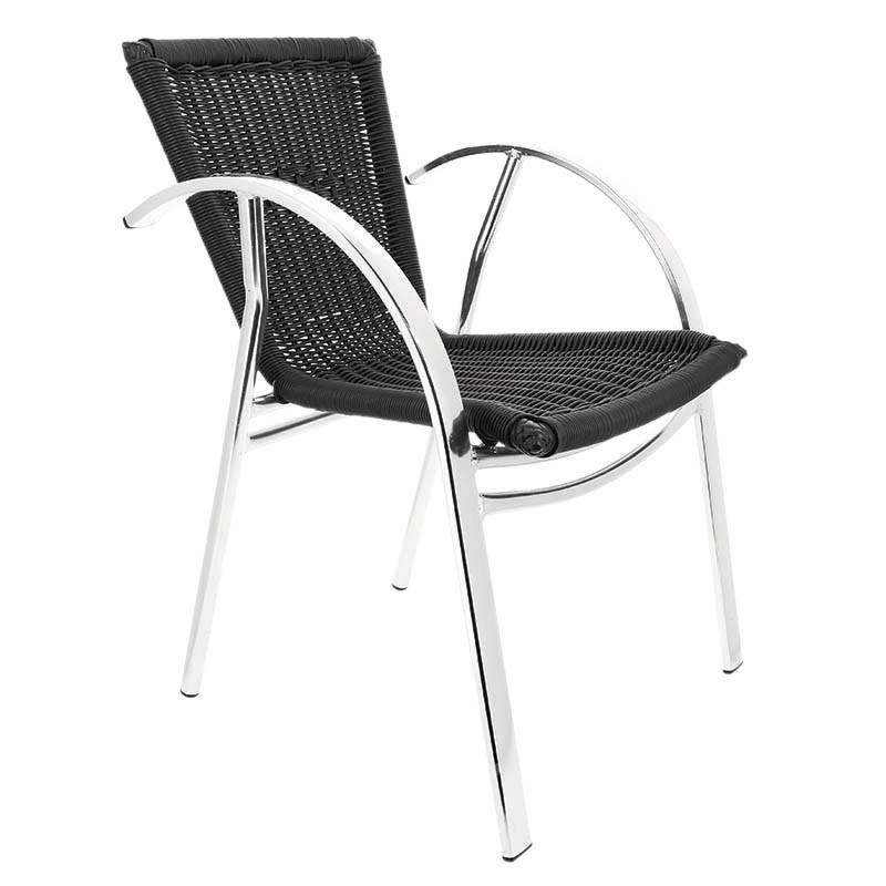 Fauteuil terrasse restaurant Mandelieu - NOIR_0