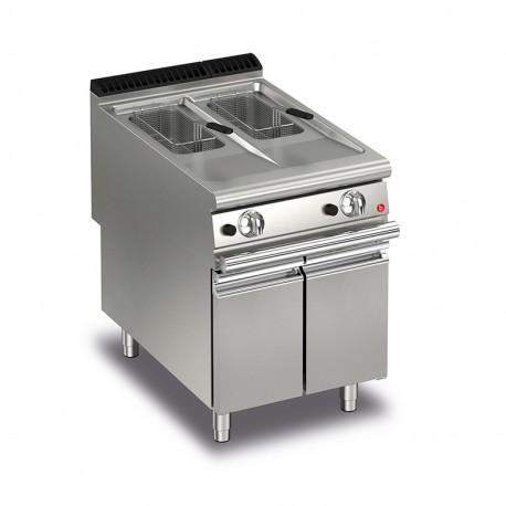 Friteuse gaz monobloc - 10 + 10 litres - gamme queen 900 - 90qfrig610 - baron_0