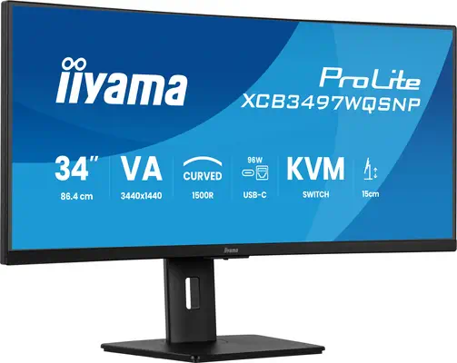 Iiyama ProLite XCB3497WQSNP-B1 écran plat de PC 86,4 cm (34