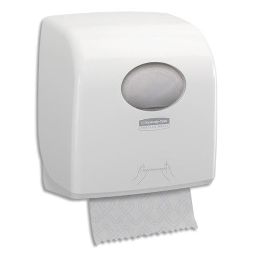 Kimberly-clark distributeur slimroll blanc en plastique, pour essuie-mains rouleaux l32,4xh29,7xl19,2cm_0