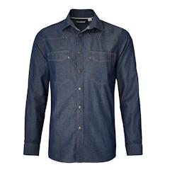 Molinel-chemise homme authentique denim tl - 48/50 bleu textile 3115991532090_0