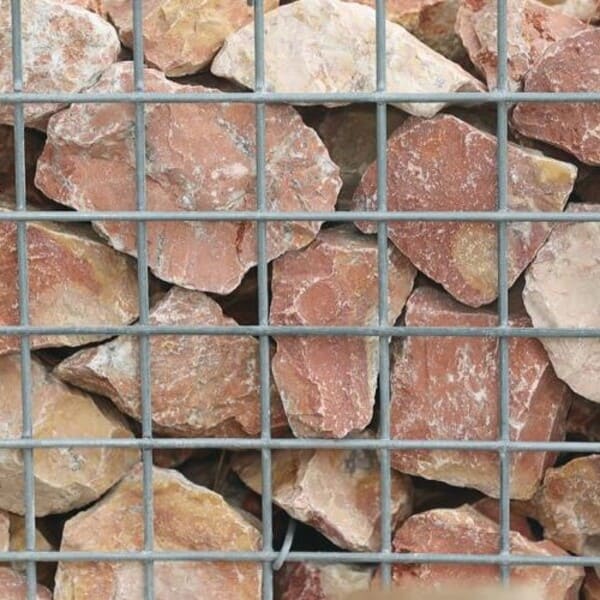 Pierre à gabion - Marbre rose 60/90 - Décoratif, durable et résistant_0
