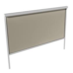 Store screen Cayo 4,00x2,50 M Motorisé Télécommande Intersun, Armature Blanc, Toile Ecru - aluminium CAYO-4025-9010-MOTL-004B-ACR_0