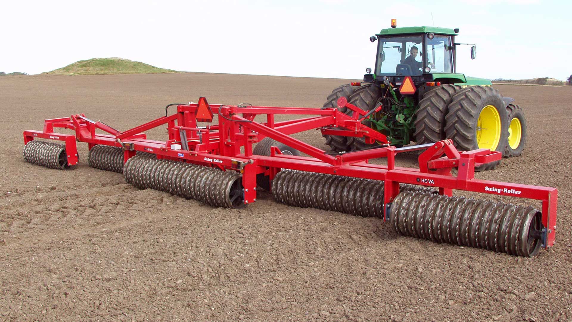 Swing-Roller - Rouleau agricole HE-VA - 10,20 à 12,20 m - Pour grand tracteur_0