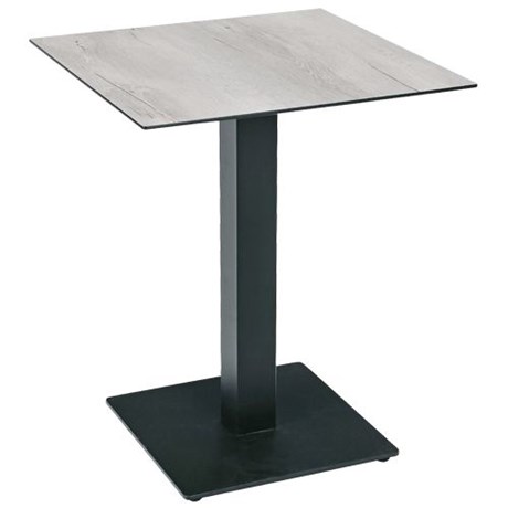 TABLE DE RESTAURANT AUSTRAL GRIS ET NOIR 68 X 68 CM