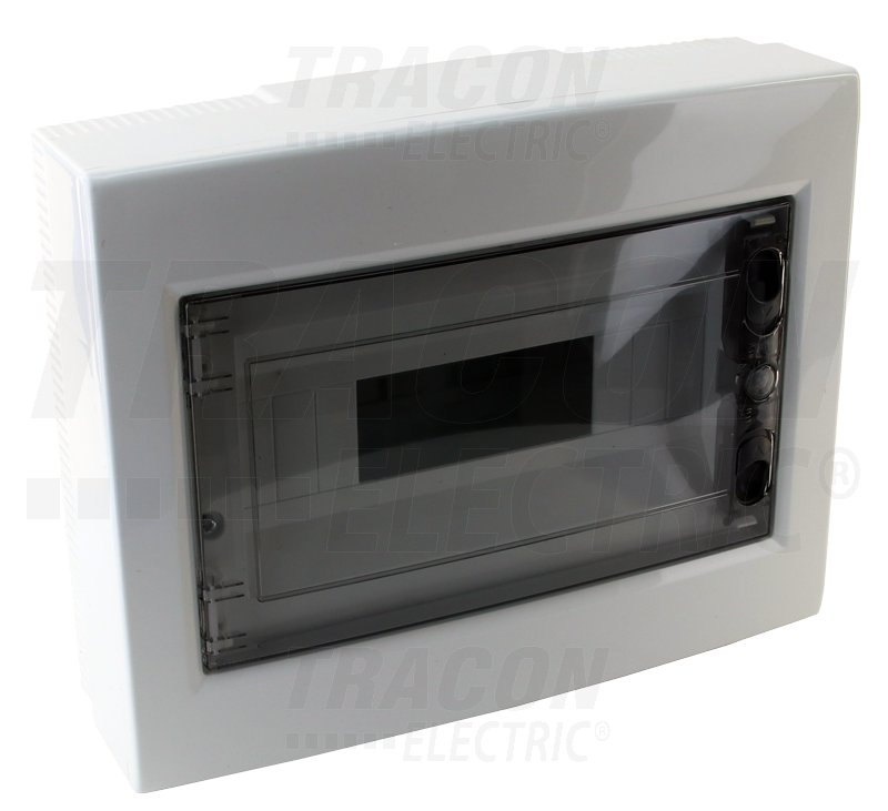 Tableau en saillie - porte plate transparente - 1x12 modules - IP40 - dimensions 260×330×92mm_0