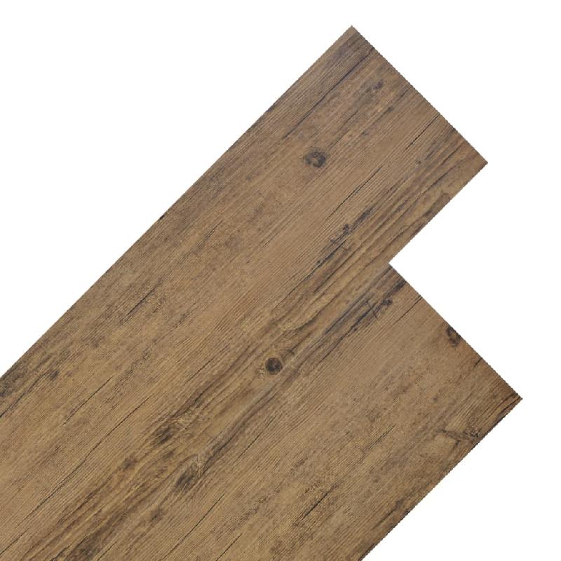 Vidaxl planches de plancher pvc non auto-adhésif 4,46 m² marron noyer 146590_0