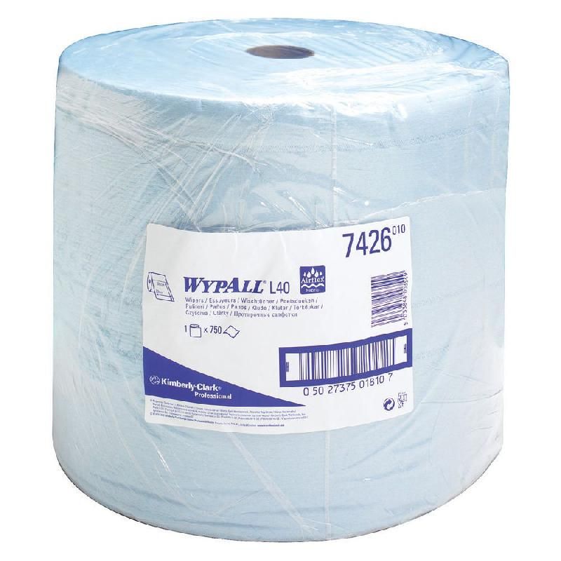 WYPALL* BOBINE D'ESSUYAGE WYPALL - L40 - BLEU - 750 FEUILLES