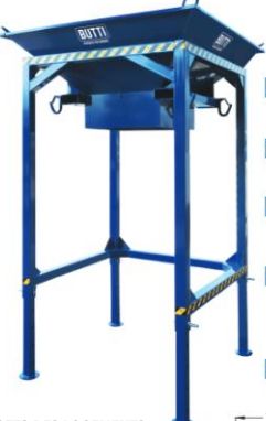 873tb16f - Trémie fixe pour big bag - Trémie de stockage en inox - Butti SRL - Capacité 2000kg_0