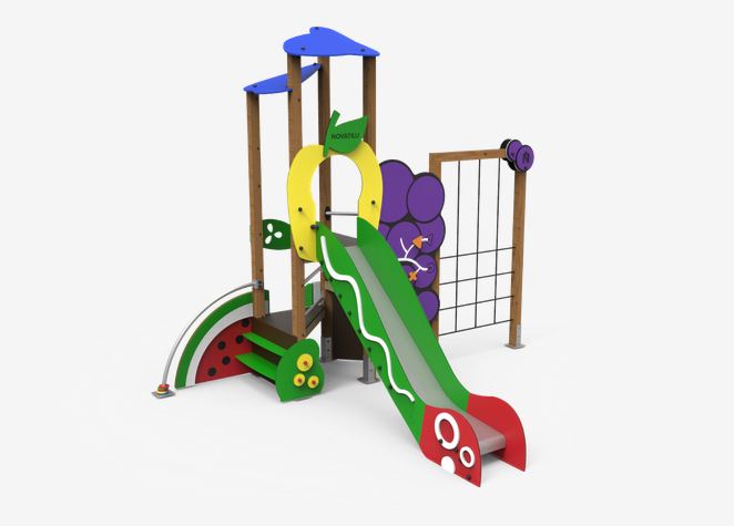 Aire de jeux EDUCA - Structure en bois lamellé - Modèle Viti JEDU03 - Conformité EN1176-1:2017_0