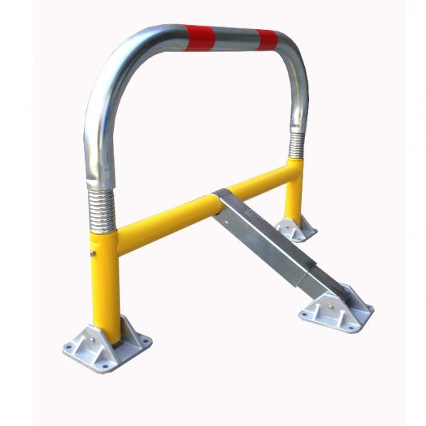 Barrière de parking flexible - 2 clés différentes - Ressorts intégrés - Coloris jaune ou rouge - Marque Rolléco_0