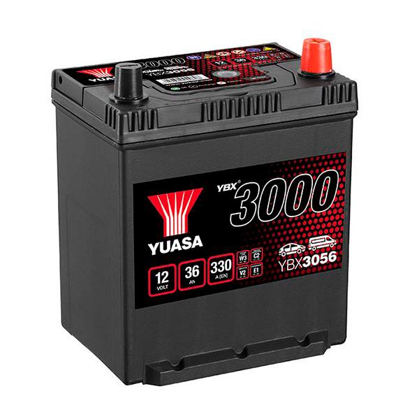 Batterie voiture Yuasa YBX3056 - 12V 36Ah - Borne japonaise - 330A CCA_0