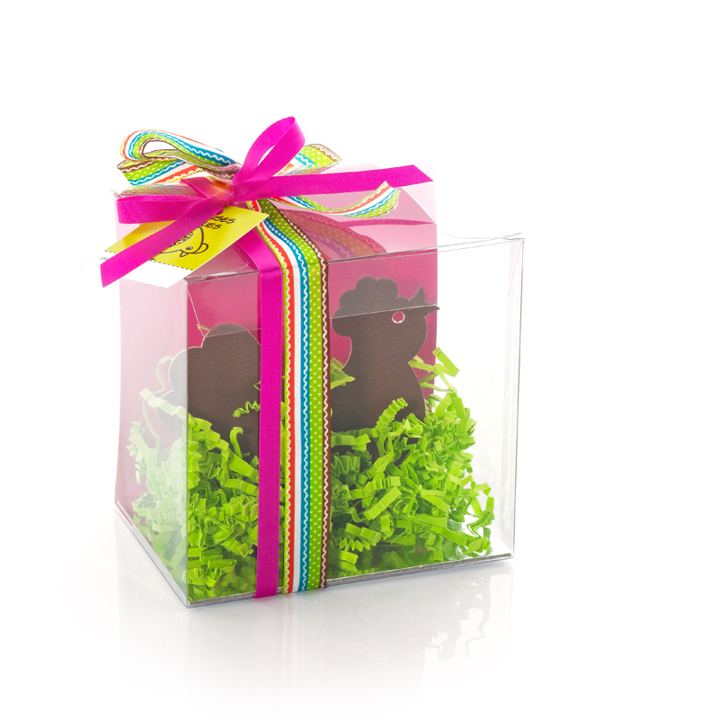 Boîtes alimentaires Pâques série cristal lemon/airelle - Transparentes avec fond réversible, tailles variées pour œufs et compositions_0