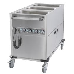 Chariot bain-marie à eau 3xGN 1/1 avec soubassement chauffant vertical CCBM3CV Casselin - CCBM3CV_0