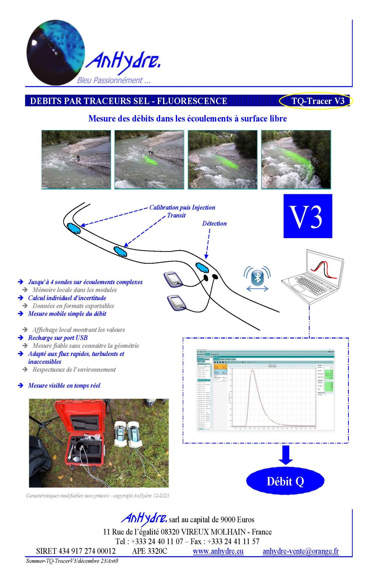 Débit par tracage sel/colorant sommer tq-tracer_0