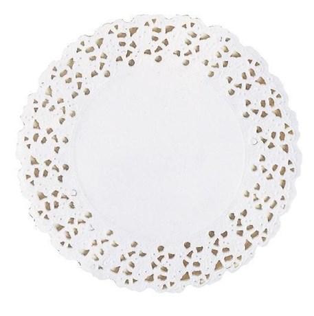 DENTELLE RONDE BLANC 16 CM (VENDU PAR 250)