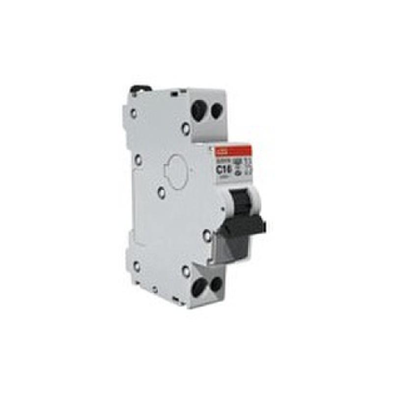 Disjoncteur bipolaire 20a abb phase+neutre c20a/4.5ka