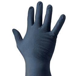 FHC evolupack FHC - 100Pcs - Gant nitrile Ambidextre noir 4.2g contre les produits chimiques dangereux  et les micro-organismes A 240x105mm - Taille u_0