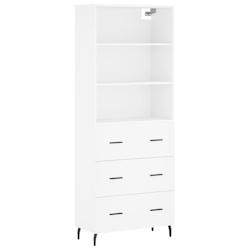 Helloshop26 - Buffet bahut commode armoire meuble de rangement organisateur cuisine salle de séjour salon haut 69,5 x 34 x 180 cm 02_0032554 - 300021_0