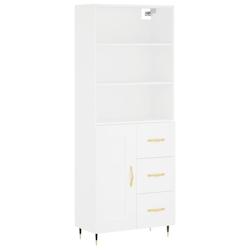 Helloshop26 - Buffet bahut commode armoire meuble de rangement organisateur cuisine salle de séjour salon haut 69,5 x 34 x 180 cm 02_0032619 - 300021_0