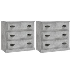 Helloshop26 - Buffet bahut commode armoire meuble de rangement organisateur cuisine salle de séjour salons lot de 2 bois 02_0036880 - 3000213103489_0