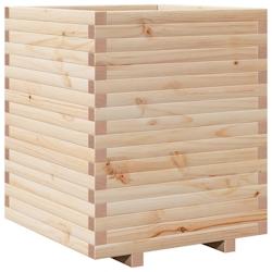 Helloshop26 - Jardinière bac lit surélevé plantes fleurs terrasse jardin 60 x 60 x 72 cm bois de pin massif marron 02_0037730 - 3000213949193_0