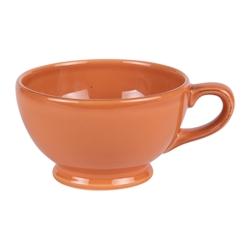 Jumbo patine 14,5 cm ocre -  Orange Rond Faïence Table Passion 18.5x cm - orange faïence 3106232203657_0