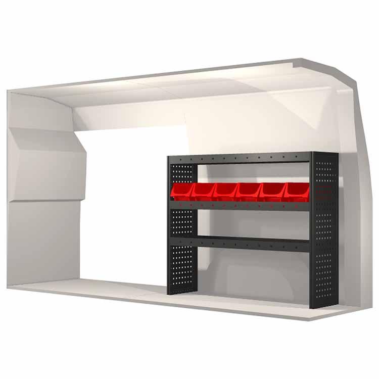 Kit aménagement 20100201 - Pour Volkswagen Transporter L1H1/L1H2 (2015 et après) - Avec étagères, tapis caoutchouc et Modul-Box_0