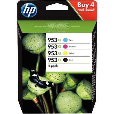Lot de 4 cartouches d'encre HP 3HZ52AE - Noir, Cyan, Magenta et Jaune - Haute capacité_0