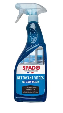 NETTOYANT VITRES GEL ANTI-TRACES SPADO 750 ML