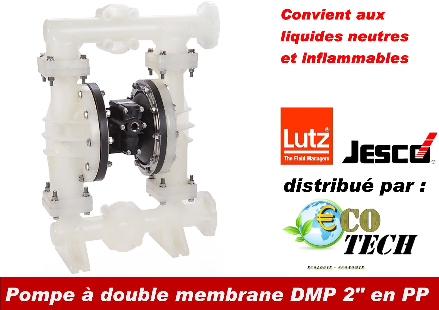 Pompe à double membrane dmp 2" en pp distributeur charente-maritime la rochelle_0