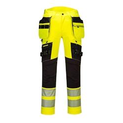 Portwest - Pantalon de service haute visibilité avec poches flottantes démontables DX4 Orange / Noir Taille 38 - 30 jaune DX442YBR30_0