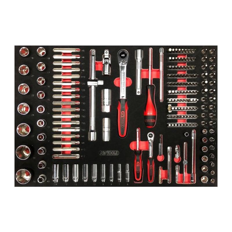 KS Tools - Servante RACING 5 tiroirs équipée de 184 outils