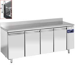 Table frigorifique murale ventilée - 4 portes GN 1/1 - 550 litres (sans groupe) - Modèle TS4N/LA_0