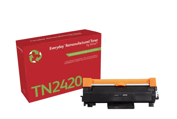 Toner remanufacturé Mono Everyday¢ de Xerox compatible avec Brother TN2420, Grande capacité_0